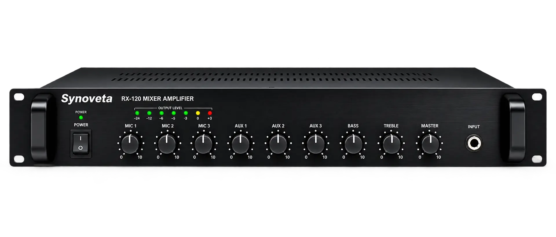 Synoveta RX Series rack-mount mixer amplifier